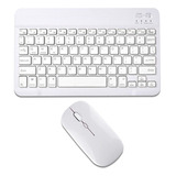 Kit Teclado Mouse S Fio  Bluetooth Tablet Notebook + Suporte