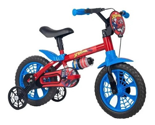 Bicicleta Infantil Menino Spider Nathor Aro 12 Homem Aranha