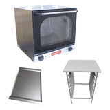 Horno Convector Eléctrico Moretti Deli 4 Bandejas 44x32 Base