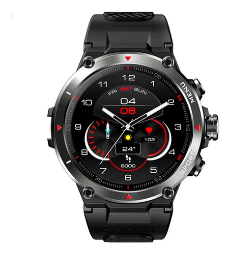 Relógio Smartwatch Masculino Gps Zeblaze Two Militar Preto