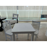 Conjunto De Mesa E Cadeiras Branca Criança 