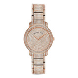 Reloj  Para Mujer Mk6458 Esfera Tono Oro Rosa