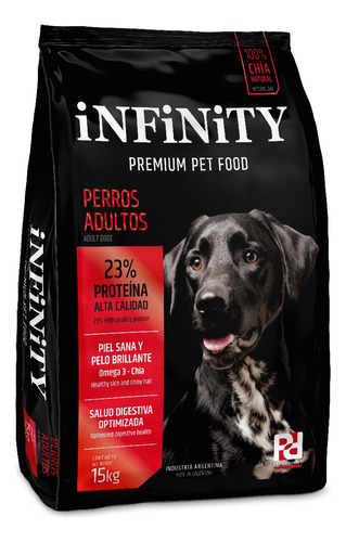 Alimento Perros Adultos Infinity Premium 15 Kgs