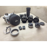 Kit Sony A6500 + Caixa Estanque Ikelite + Lentes Acessórios