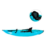 Kayak Pesca 3m + Remo + Porta Caña + Asiento Lango Mar Lago Color Azul Aqua