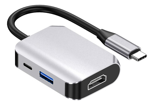 3 En 1 Tipo-c A Audio Video Digital 4k Usb-c 3.0 Tipo-c Hub