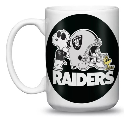 Taza Grande Snoopy Raiders Personalizada Football Sublimada