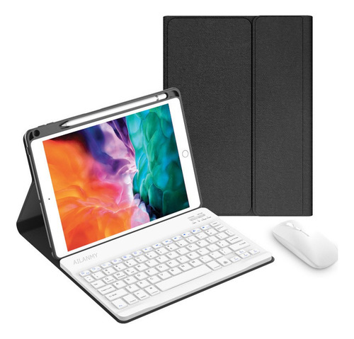 Funda +teclado+ratón Para iPad 10.2 9th 8th 7th Generation