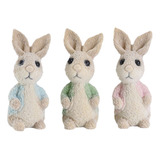 3 Unidades Con Diseño De Conejo Para El Día De Pascua, Diseñ