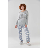 Pijama Promesse Lanilla Y Peluche Art 10070 Clouds