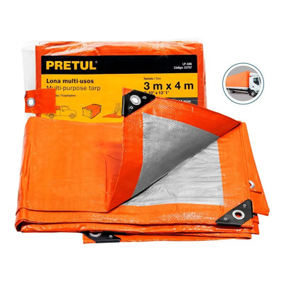 Lona 3 X 4 M, Naranja, Pretul 23757 | MercadoLibre
