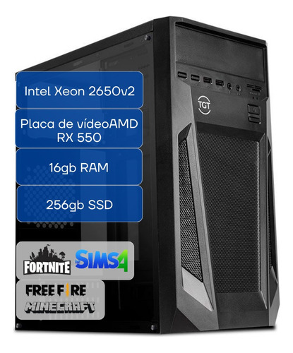 Pc Gamer Intel 16gb Ram Ssd 240gb Amd Rx 550