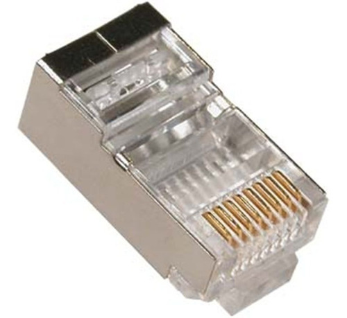 Conector Rj45 Cat6 Y Cat6e Blindado 50 Unidades