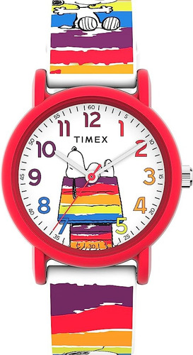 Timex X Peanuts - Reloj Unisex Snoopy Original Color De La Correa Colores