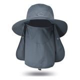 Gorro Pescador Protección Seca Uv Integral Rostro Y Nuca/lit