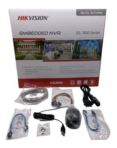 Nvr Ip Poe 16 Canais Hikvision 8mp Ds-7616ni-q2/16p