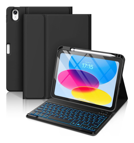 Hamile Funda P/ iPad De 10 Gen Con Teclado 10.9