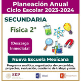 Programa Analítico Física 2° Secundaria 2024 - 2025