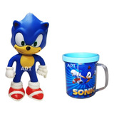 Boneco Do Personagem Sonic O Filme Articulado + Caneca 350ml