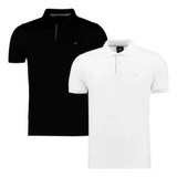 Kit 2 Camisa Gola Polo Basica Slim Ogochi Adulto