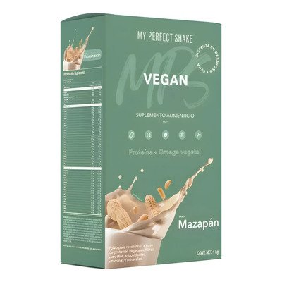 My Perfect Shake Bebida En Polvo Vegana Sabor Mazapán 1kg | Envío gratis