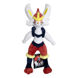 Pelucia Cinderace Boneco Pokemon Sg Scorbunny Raboot