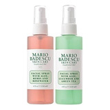 Duo De Spray Facial Con Agua De Rosas Y Spray Facial Con