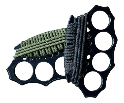 X2 Manoplas De Acero Defensa Personal Con Cuerda Paracord