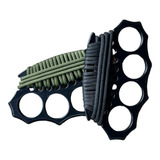 X2 Manoplas De Acero Defensa Personal Con Cuerda Paracord