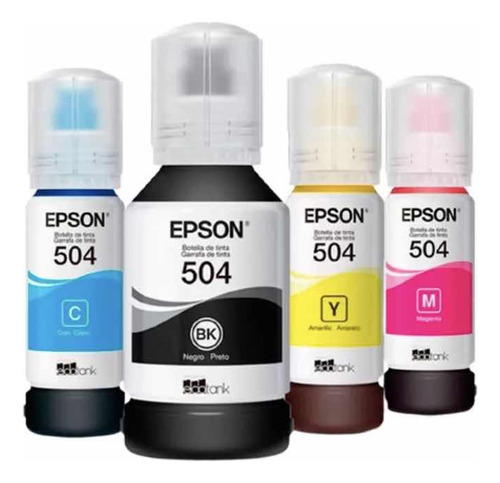 Pack 4 Tintas Epson T504 Original