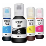 Pack 4 Tintas Epson T504 Original