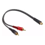 Cable Y Rca 2 Machos A 1 Hembra Profesional Anti Flama Audio