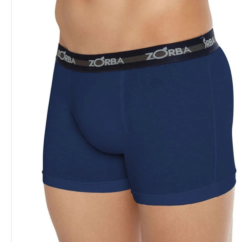 Kit 10 Cueca Boxer 100% Algodão Cores Escuras Zorba