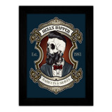 Quadro Decorativo Grande Barber Shop Barbearia Cabelo Barba