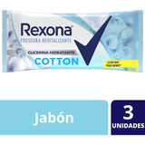 Jabon En Barra Rexona Cotton 3 X 125 Gr