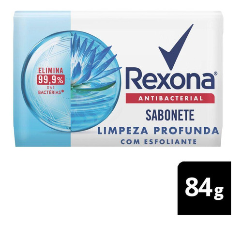 Rexona Sabonete Em Barra Antibacterial Limpeza Profunda 84g