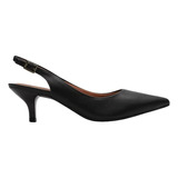 Scarpin Vizzano Salto Baixo Slingback Sapato Social 1122.806