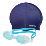 Kit Natacion Antiparras Niños Proyec + Gorra Hydro Silicona 