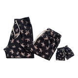 Conjunto 3 Shorts Familia Com Estampas Iguais Pai E Filho