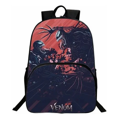 Mochila Escolar Popular Mochila De Estudiante De Moda Venom Color Venom -10