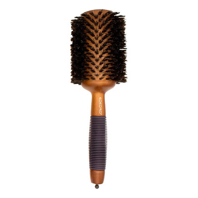 Cepillo Redondo Kokoro Cerda Natural Ø82 Mm Madera Color Marrón | Envío gratis
