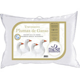 Travesseiro 100% Plumas De Ganso - Daune 50x90 Cm Cor Branco