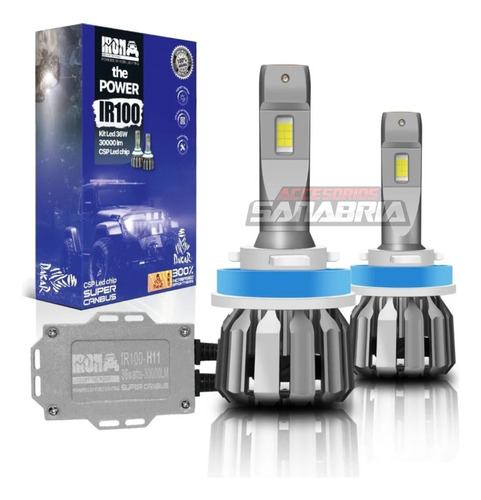 Led Cree P7 Chip Csp H7 H11 32000lm Disipador Macizo + 2 Led