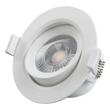 Luminária Led Spot E 10w 6500k Redondo Bivolt