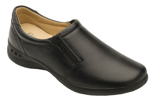 Zapato De Confort Flexi Mujer Piel Cierre Lateral- 48303