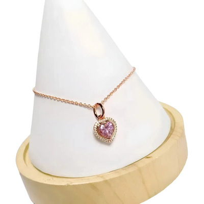 Collar Infinito Brillante Plata 925 Pandora Oro Rosa | Meses sin interés