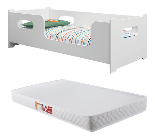 Cama Infantil Montessoriana Encanto 1,50x0,70m Branco