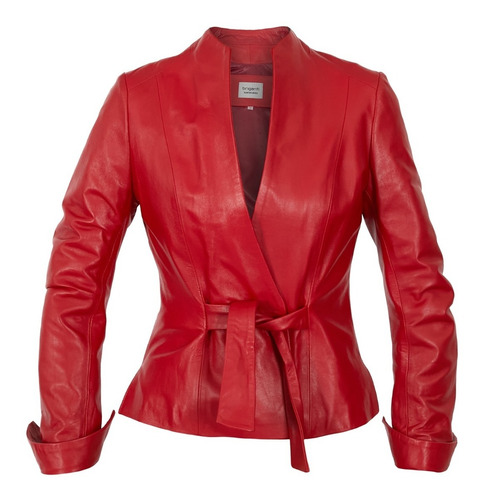 Campera Cuero Mujer Briganti Oveja Moda Premium Elegante