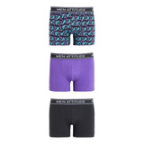 Boxer Tripack Rapport / Liso Violeta Hombre Fashion's Park