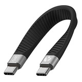 Cable Corto De Usb-c A Usb C De Afterplug [13 Cm Y 5 Pulgada